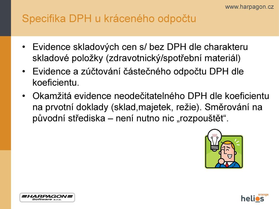 odpočtu DPH dle koeficientu.