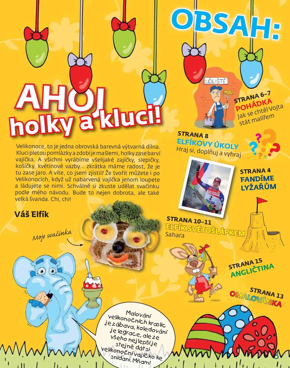 A víte, co jsem zjistil? Že tvořit můžete i po Velikonocích, když už nabarvená vajíčka jenom loupete a ládujete se nimi. Schválně si zkuste udělat svačinku podle mého návodu.