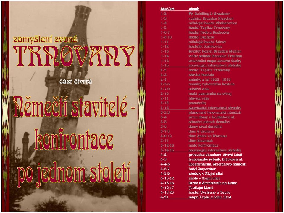 Herlíkovice 1/13 Kristùv kostel DresdenStehlen 1/14 velké sídlitì DresdenTrachau 1/15 orientaèní mapa severní Èechy 1/16 související internetové stránky 2/2 kostel Teplice Trnovany 2/3 stavba kostela