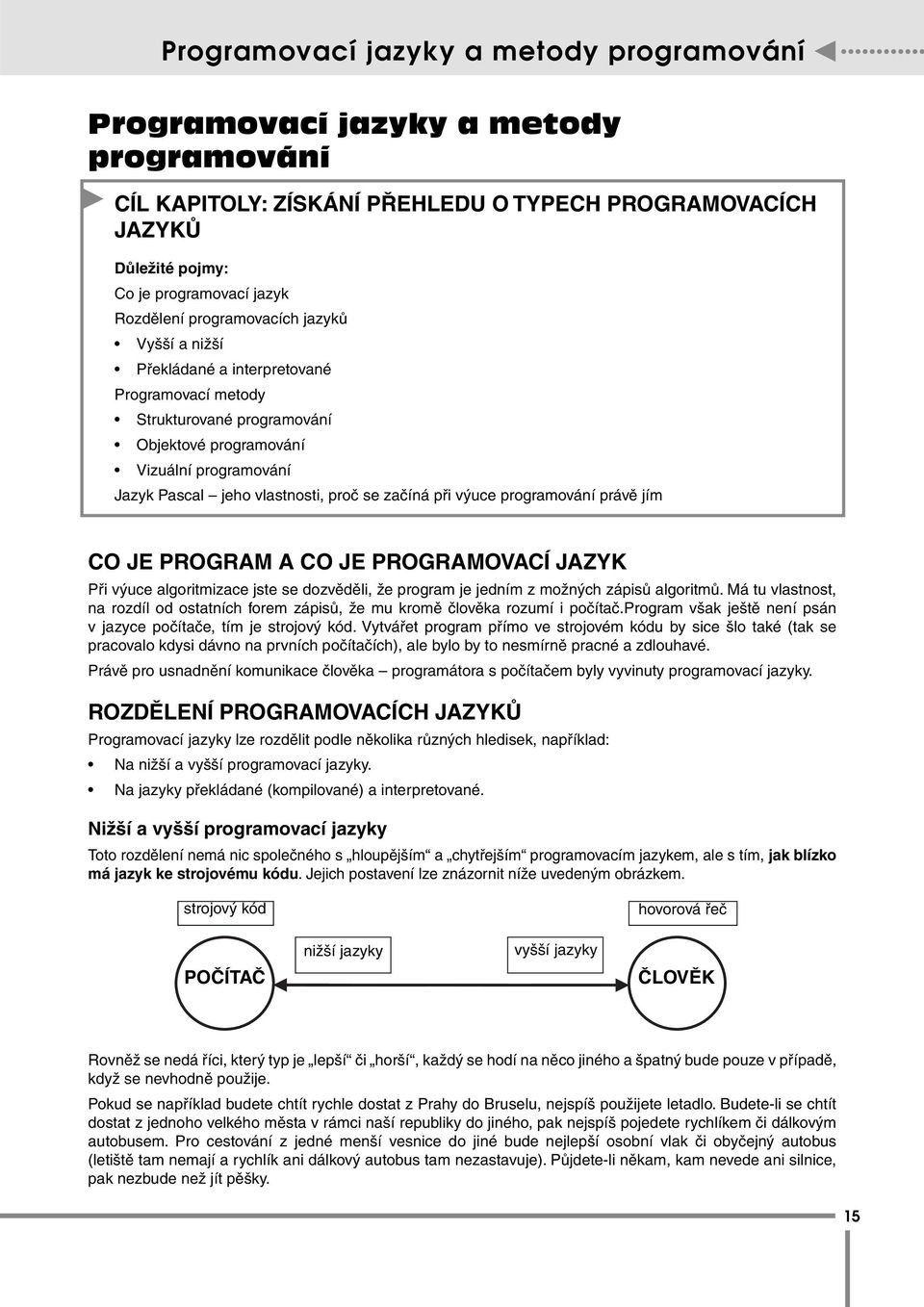 začíná při výuce programování právě jím CO JE PROGRAM A CO JE PROGRAMOVACÍ JAZYK Při výuce algoritmizace jste se dozvěděli, že program je jedním z možných zápisů algoritmů.