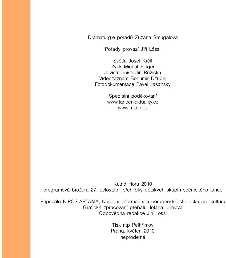 cz Kutná Hora 2010 programová brožura 27.