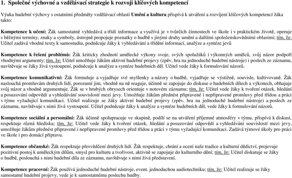 ústrojně propojuje poznatky o hudbě s jinými druhy umění a dalšími společenskovědními oblastmi; tím, že: Učitel zadává vhodné texty k samostudiu, podněcuje žáky k vyhledávání a třídění informací,