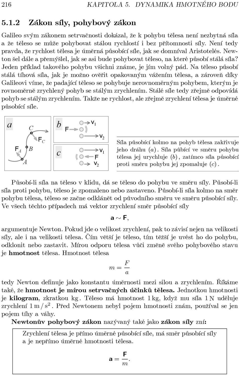 Jeden příklad takového pohybu všichni známe, je jím volný pád.