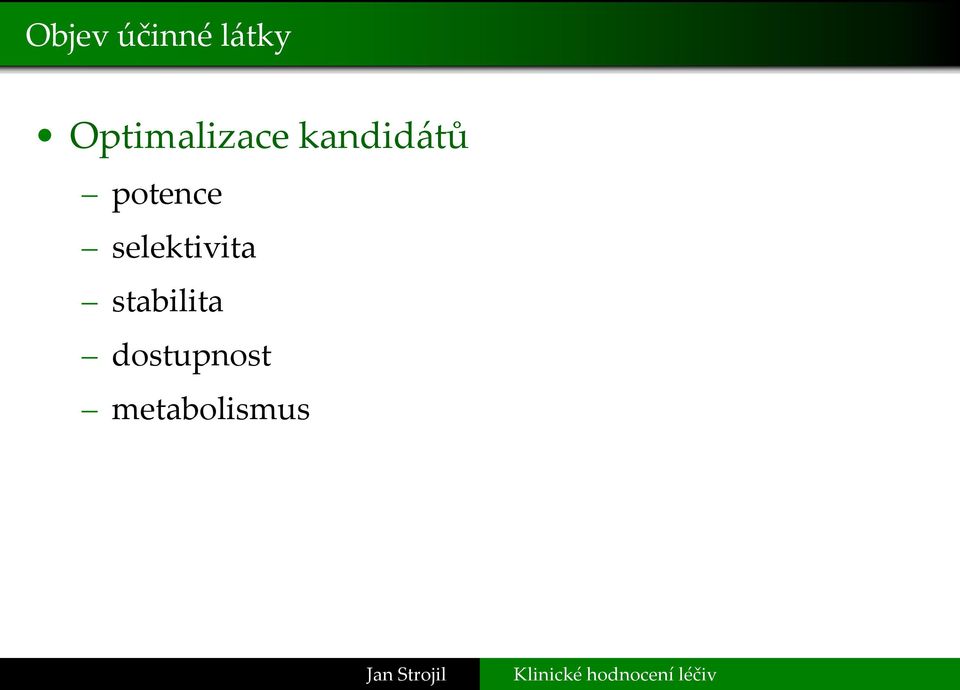 potence selektivita