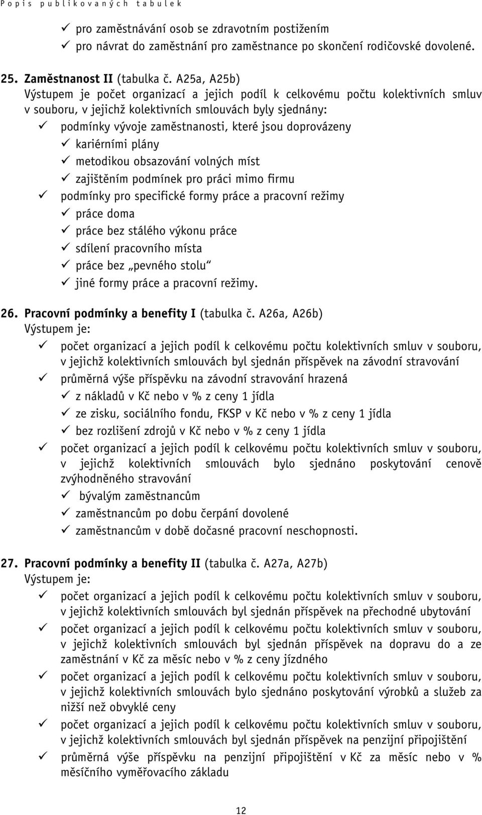 doprovázeny kariérními plány metodikou obsazování volných míst zajištěním podmínek pro práci mimo firmu podmínky pro specifické formy práce a pracovní režimy práce doma práce bez stálého výkonu práce