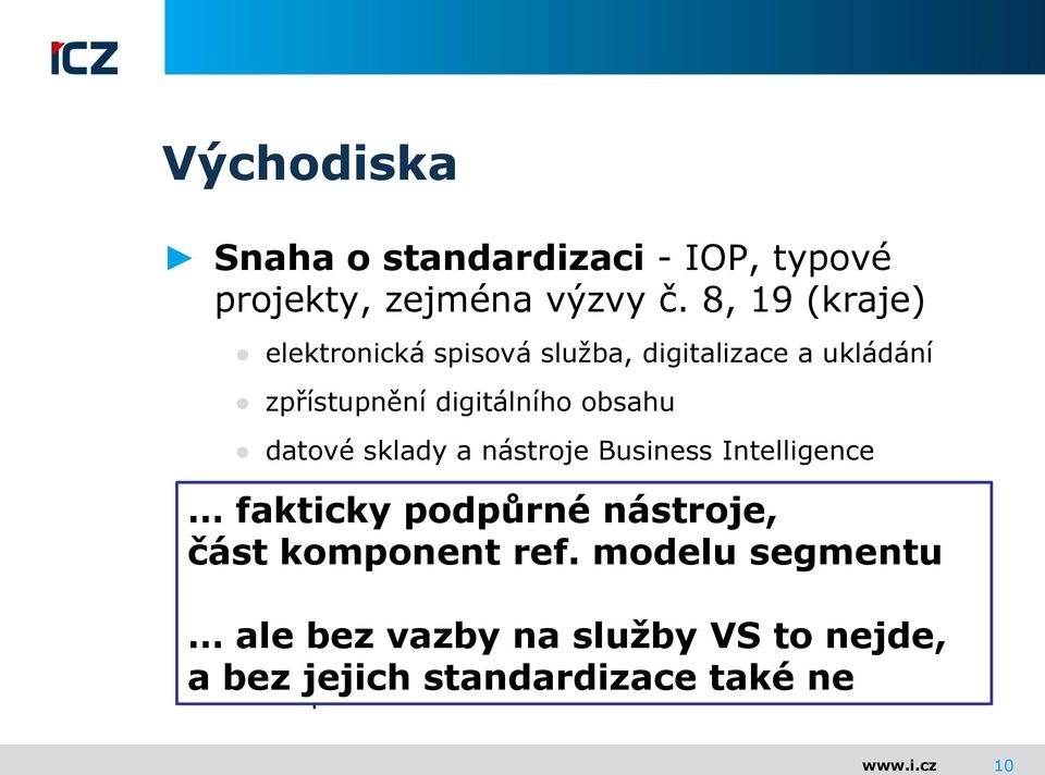 nástroje Business Intelligence prostorové informace a služby fakticky podpůrné nástroje, část ehealth komponent ref.