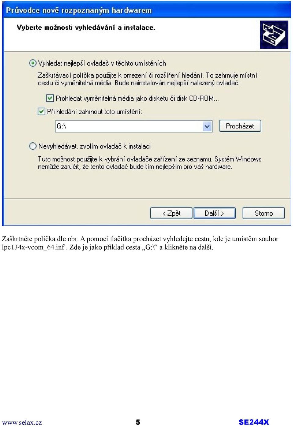 kde je umístěm soubor lpc134x-vcom_64.inf.