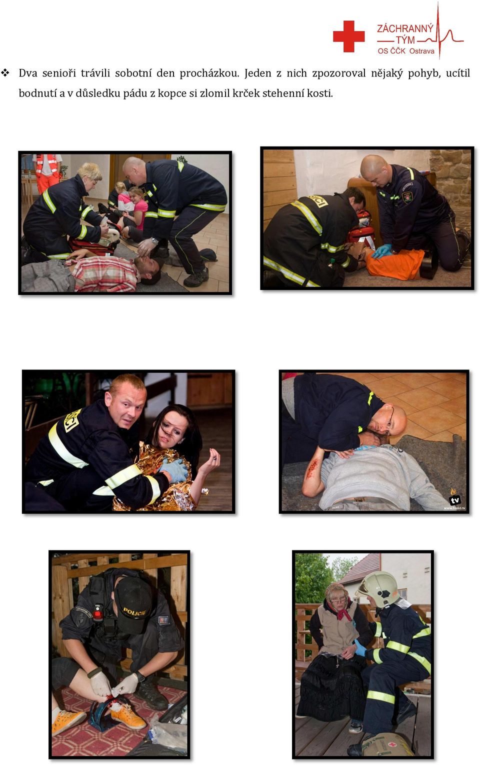 Jeden z nich zpozoroval nějaký pohyb,