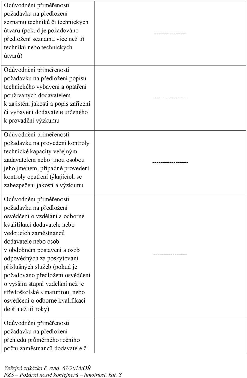 provedení kontroly opatření týkajících se zabezpečení jakosti a výzkumu osvědčení o vzdělání a odborné kvalifikaci dodavatele nebo vedoucích zaměstnanců dodavatele nebo osob v obdobném postavení a