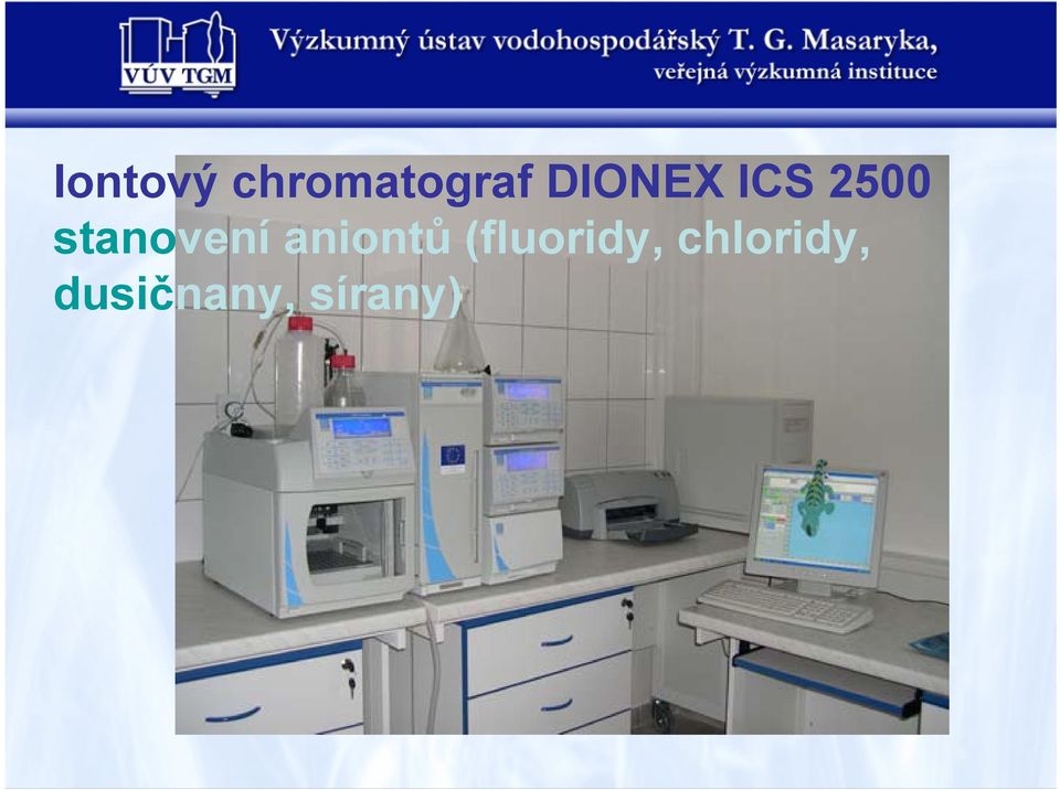 stanovení aniontů