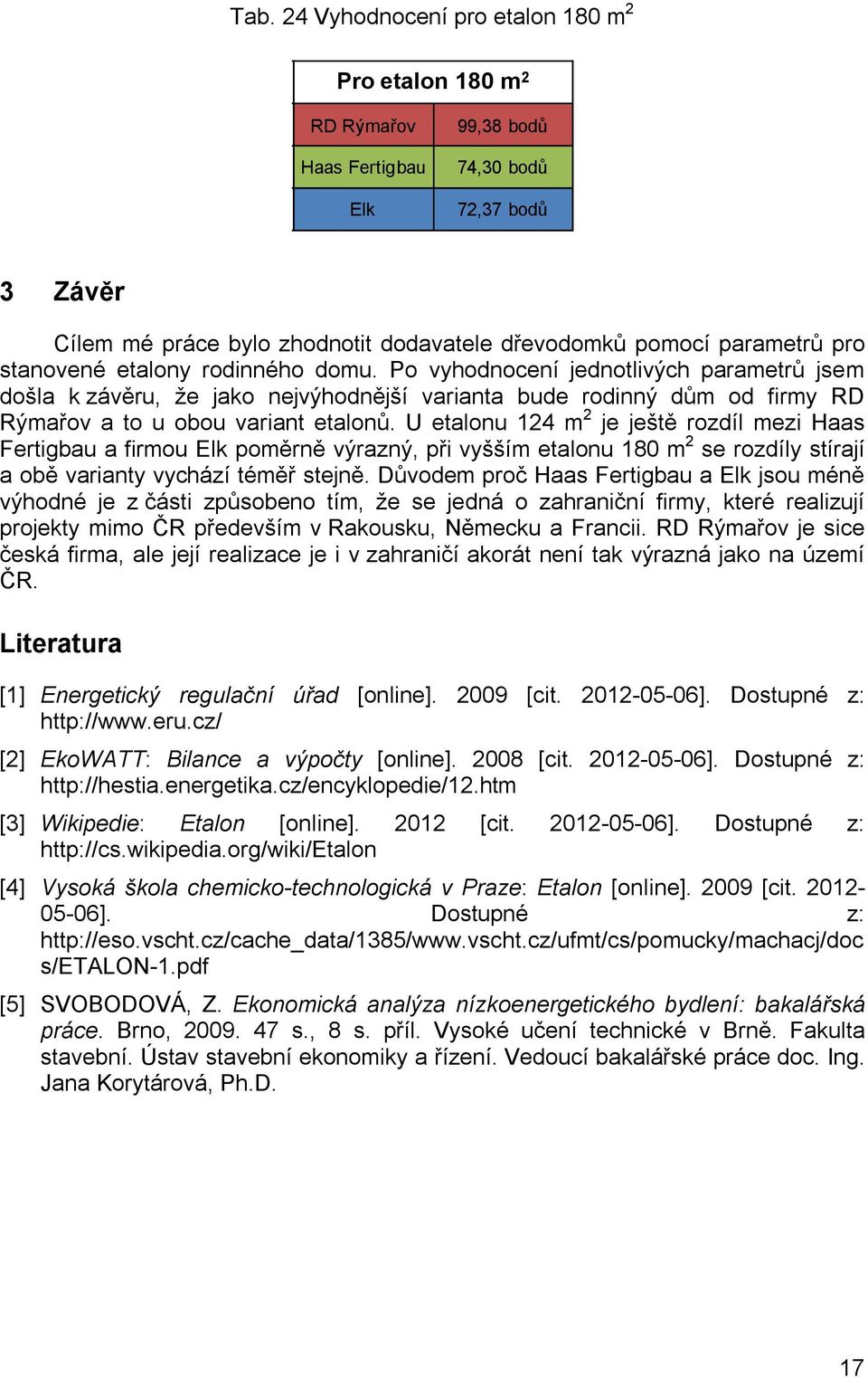 U etalonu 124 je ještě rozdíl mezi a firmou poměrně výrazný, při vyšším etalonu 180 se rozdíly stírají a obě varianty vychází téměř stejně.