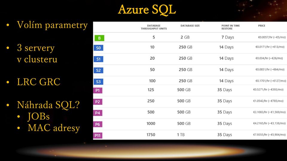 Náhrada SQL?