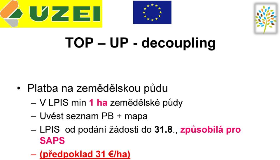 seznam PB + mapa LPIS od podání žádosti do