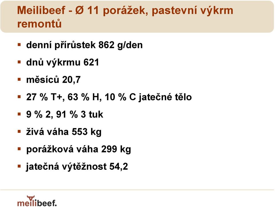 T+, 63 % H, 10 % C jatečné tělo 9 % 2, 91 % 3 tuk živá