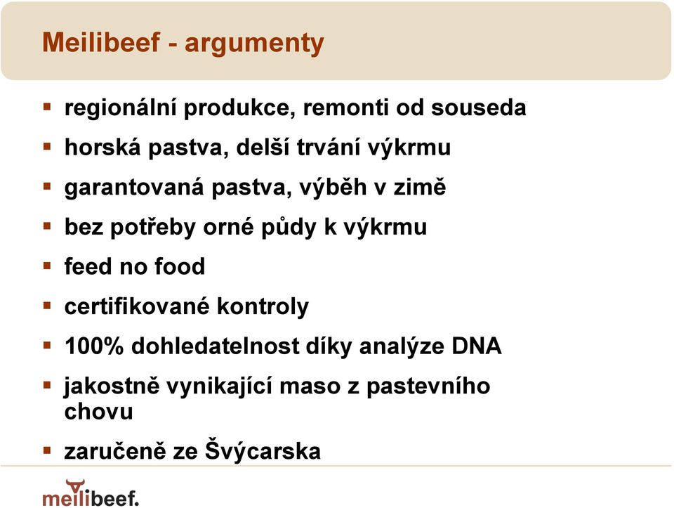 orné půdy k výkrmu feed no food certifikované kontroly 100% dohledatelnost