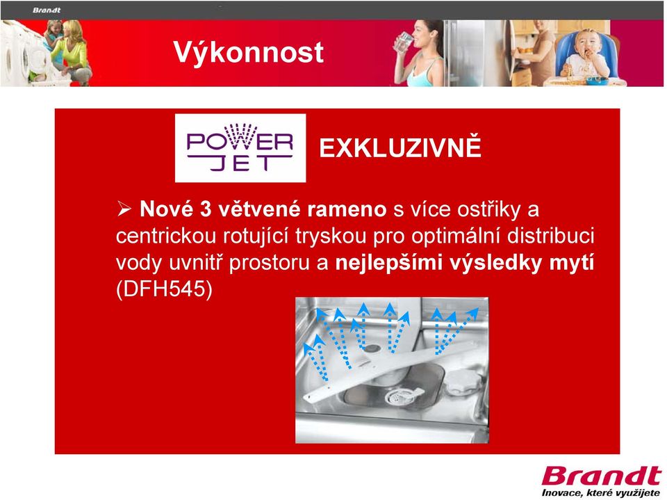 tryskou pro optimální distribuci vody