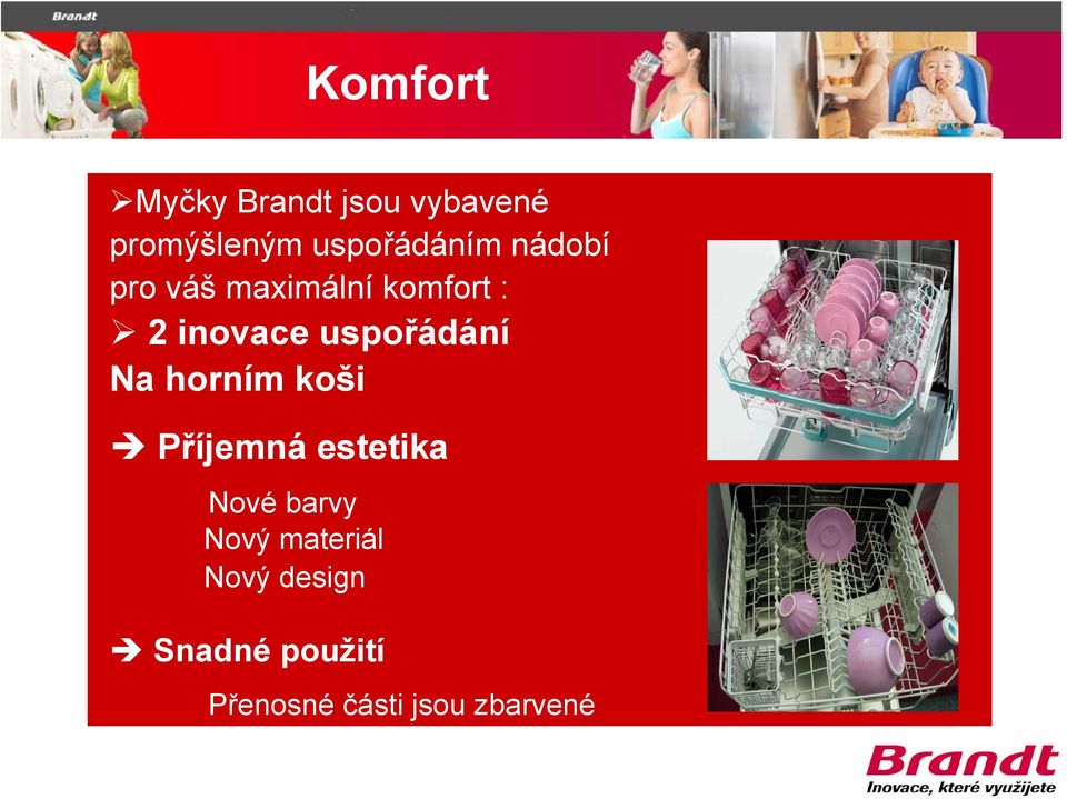 uspořádání Na horním koši Příjemná estetika Nové barvy