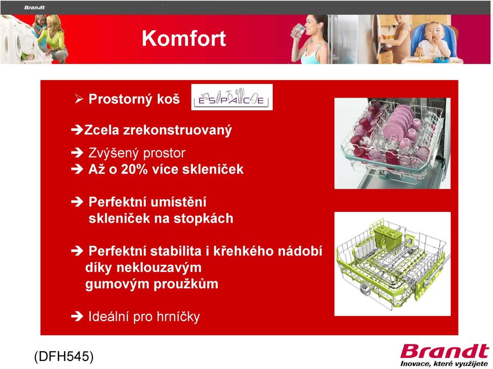 skleniček na stopkách Perfektní stabilita i křehkého