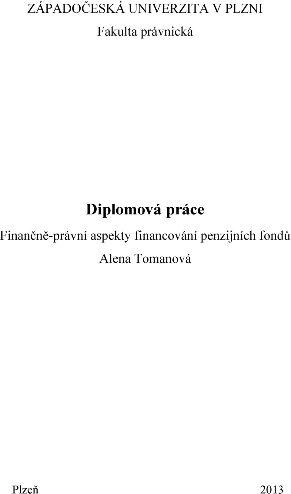 Finančně-právní aspekty financování