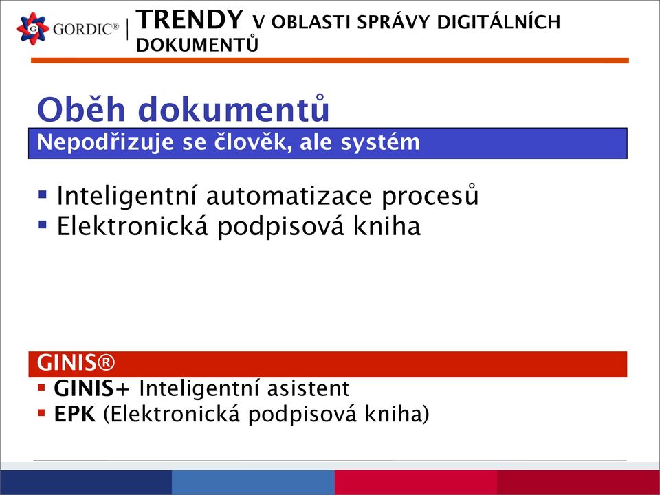 Elektronická podpisová kniha GINIS GINIS+