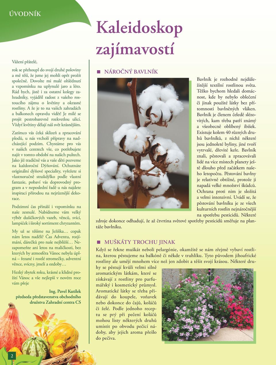 Je milé se projít pestrobarevně rozkvetlou ulicí. Vždyť květiny dělají náš svět krásnějším. Zatímco vás čeká sklizeň a zpracování plodů, u nás vrcholí přípravy na nadcházející podzim.