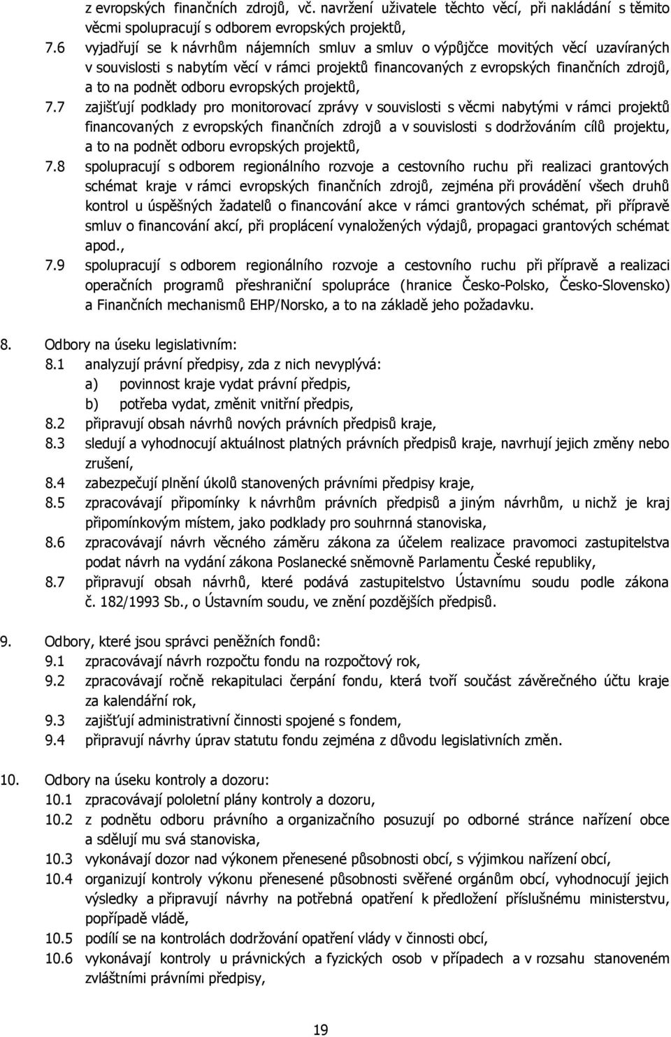 evropských projektů, 7.