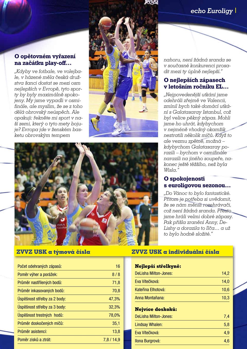 Evropa jde v ženském basketu obrovským tempem nahoru, není žádná sranda se v současné konkurenci prosadit mezi ty úplně nejlepší.