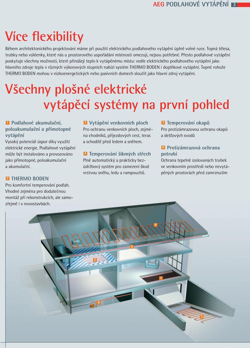 Přesto podlahové vytápění poskytuje všechny možnosti, které přinášejí teplo k vytápěnému místu: vedle elektrického podlahového vytápění jako hlavního zdroje tepla v různých výkonových stupních nabízí