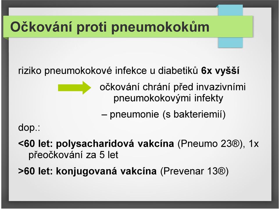 : očkování chrání před invazivními pneumokokovými infekty pneumonie