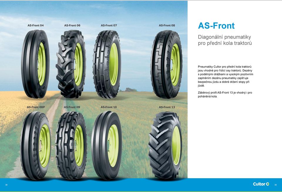 Dezény s podélnými drážkami a vysokým pozitivním zaplněním dezénu pneumatiky zajišt uje bezpečnou jízdu a