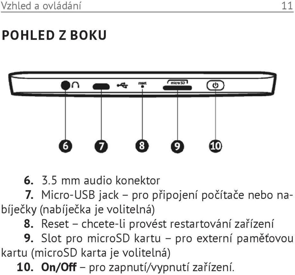 8. Reset chcete-li provést restartování zařízení 9.