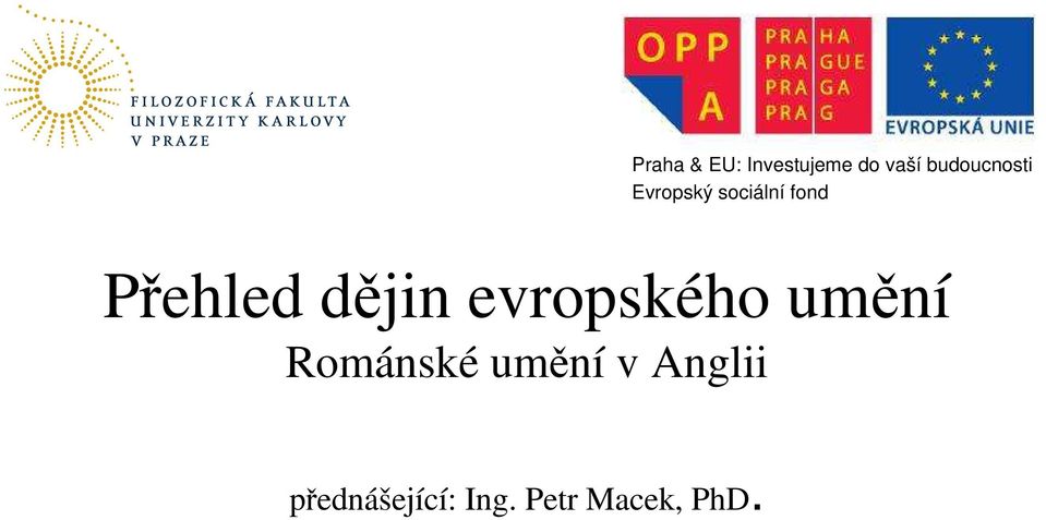 Přehled dějin evropského umění Románské