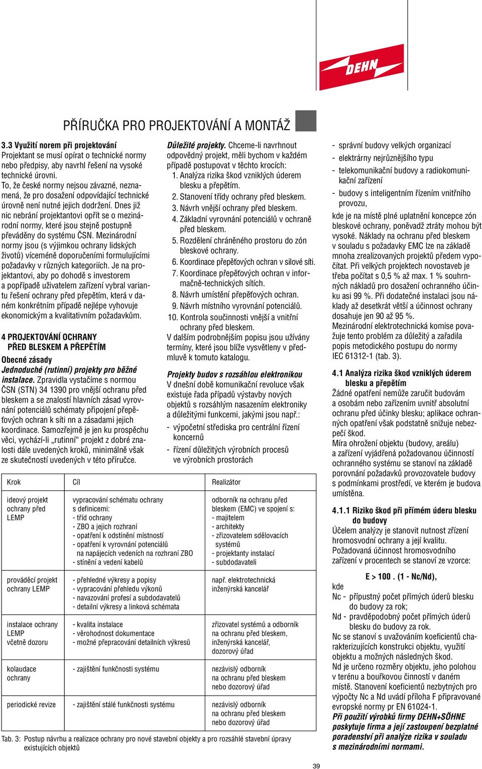 Dnes jiï nic nebrání projektantovi opfiít se o mezinárodní normy, které jsou stejnû postupnû pfievádûny do systému âs.