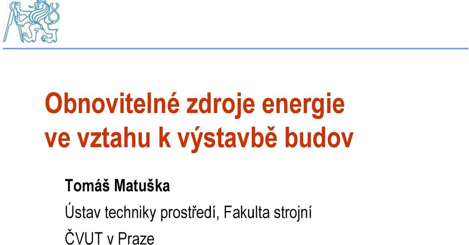 Matuška Ústav techniky