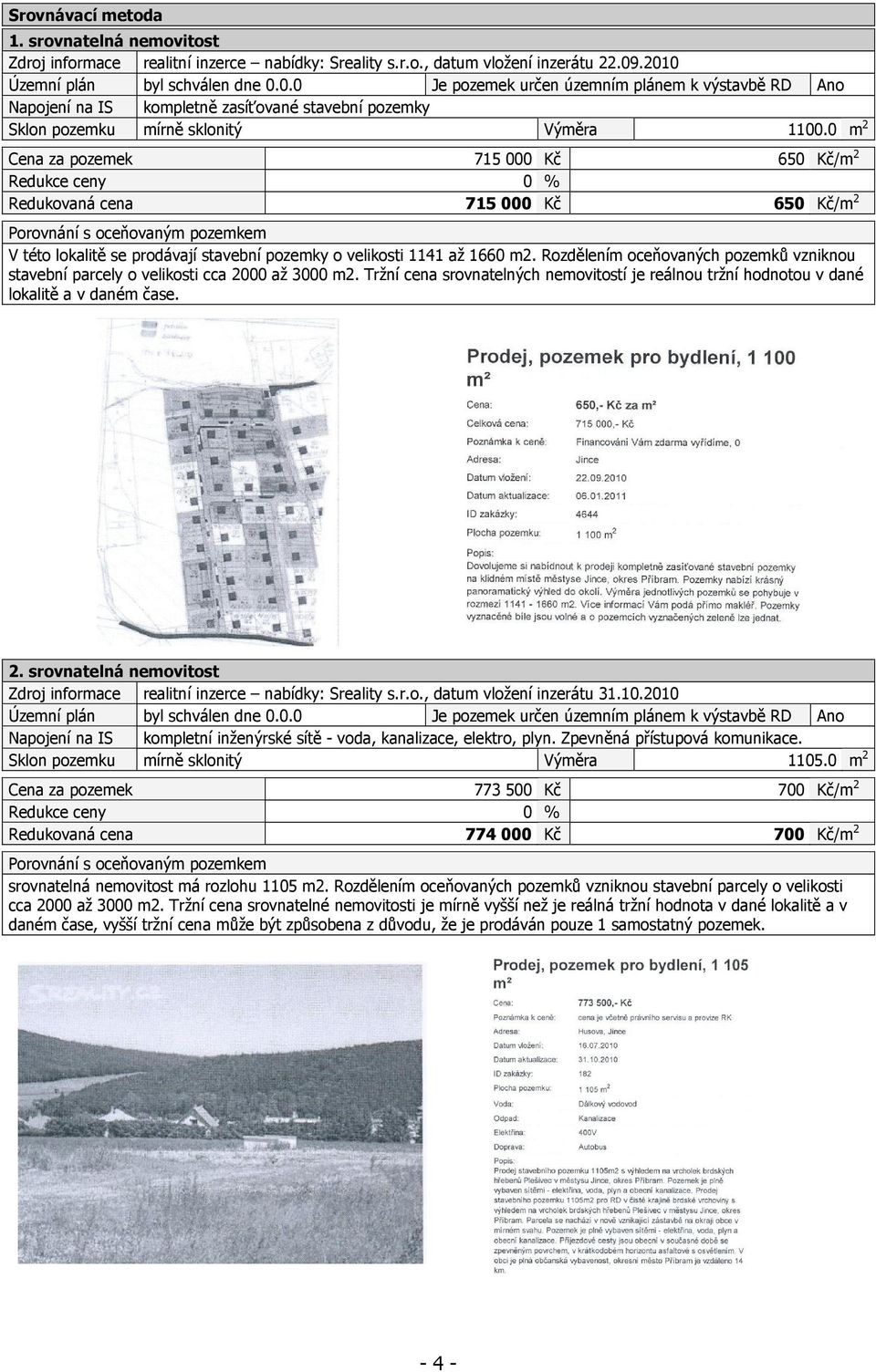 0 m 2 Cena za pozemek 715 000 Kč 650 Kč/m 2 Redukce ceny 0 % Redukovaná cena 715 000 Kč 650 Kč/m 2 Porovnání s oceňovaným pozemkem V této lokalitě se prodávají stavební pozemky o velikosti 1141 až