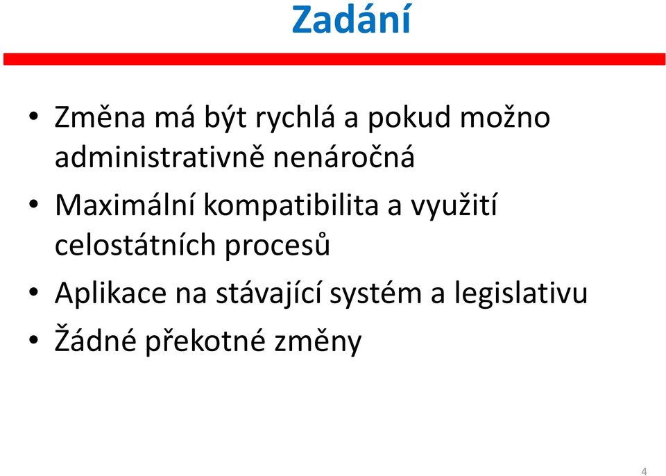 kompatibilita a využití celostátních procesů