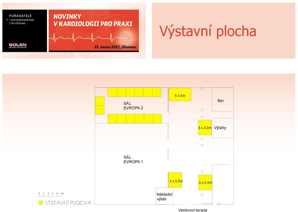 Výstavní plocha 5 x 3m Bar