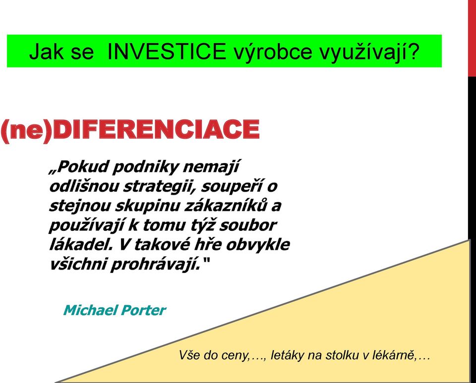 (ne)diferenciace Vše do