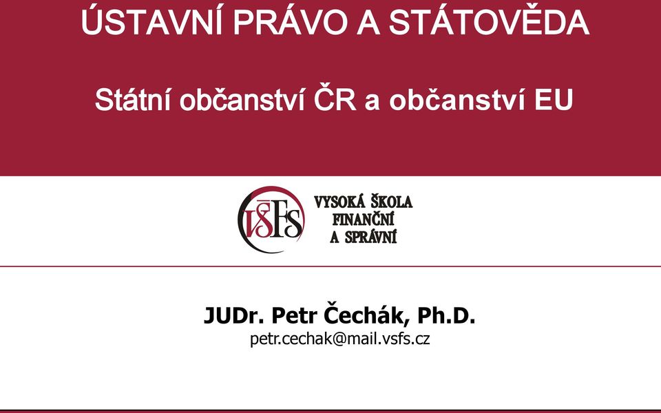 Petr Čechák, Ph.D.