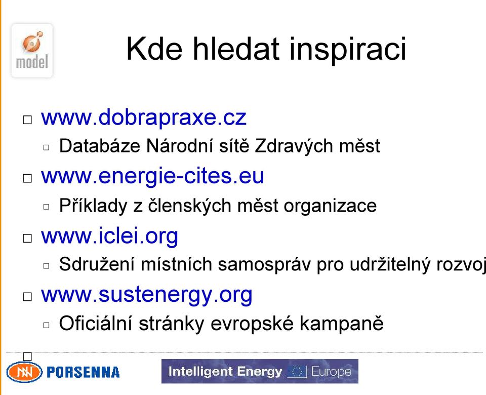 eu Příklady z členských měst organizace www.iclei.