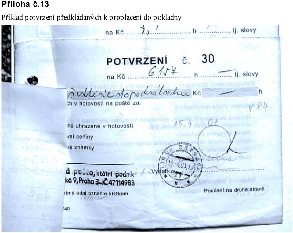 potvrzení