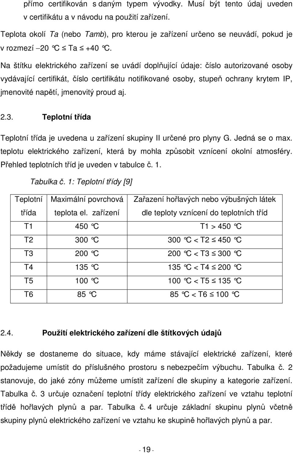 Na štítku elektrického zařízení se uvádí doplňující údaje: číslo autorizované osoby vydávající certifikát, číslo certifikátu notifikované osoby, stupeň ochrany krytem IP, jmenovité napětí, jmenovitý