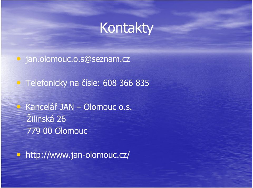 Kancelář JAN Olomouc o.s.