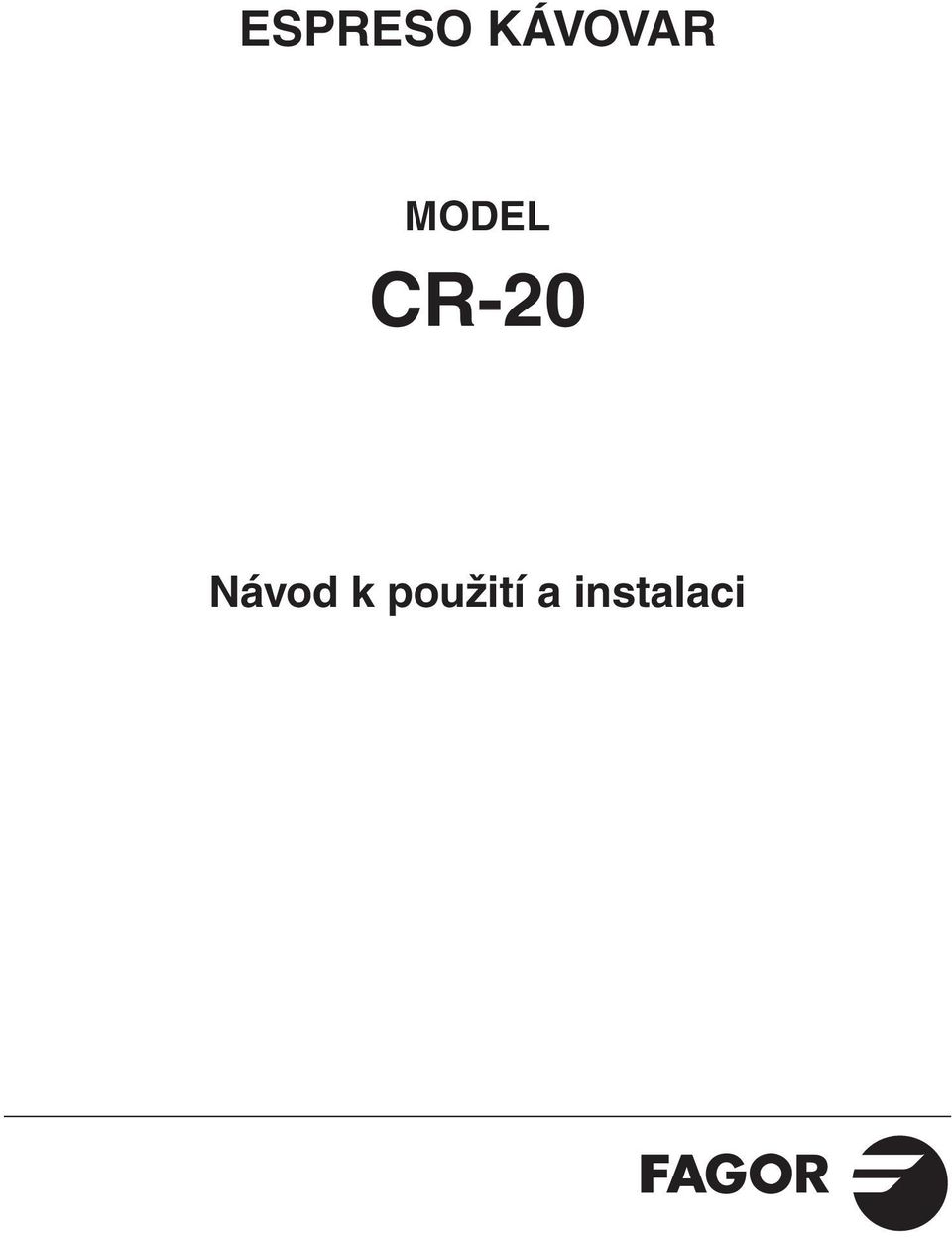 CR-20 Návod k