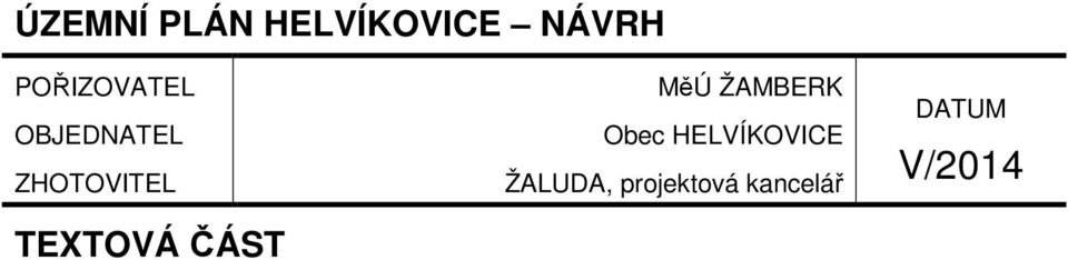 TEXTOVÁ ČÁST MěÚ ŽAMBERK Obec