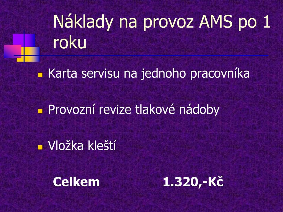 pracovníka Provozní revize