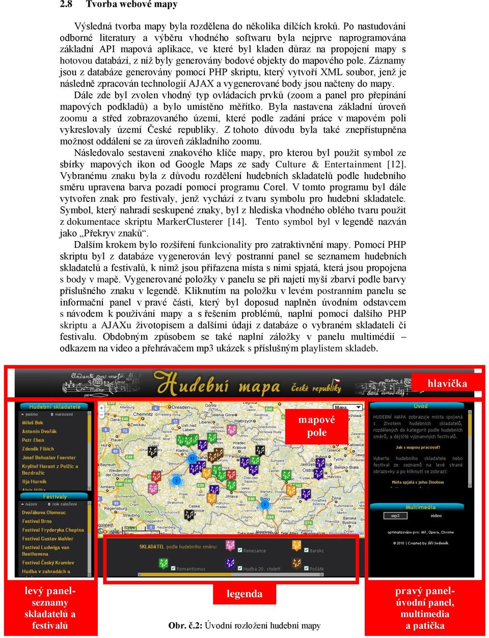 generovány bodové objekty do mapového pole.
