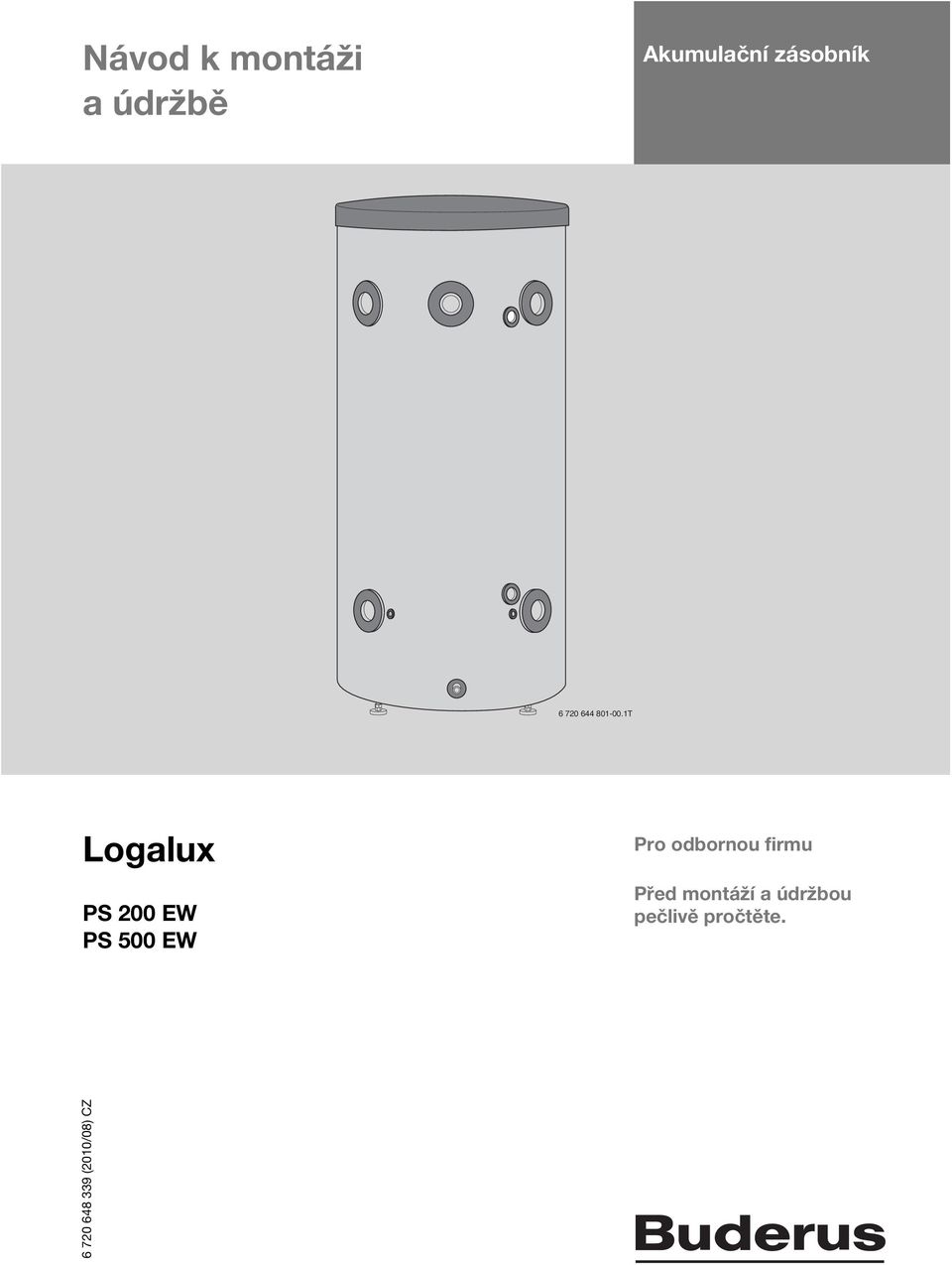 1T Logalux PS 200 EW PS 500 EW Pro odbornou