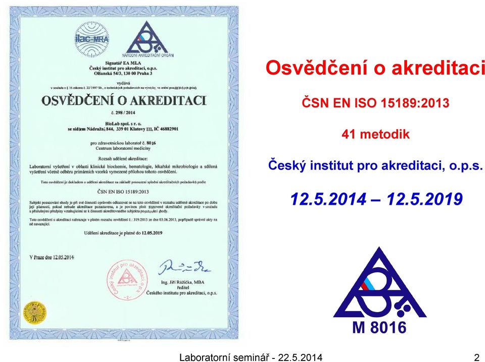 pro akreditaci, o.p.s. 12.5.2014 12.