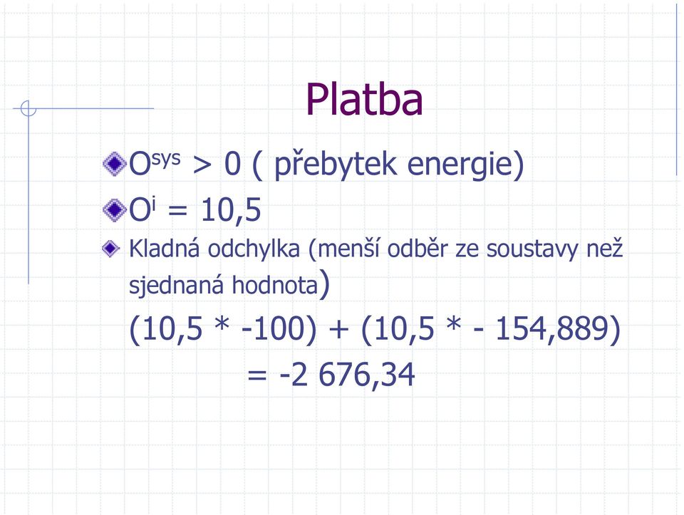 ze soustavy než sjednaná hodnota) (10,5